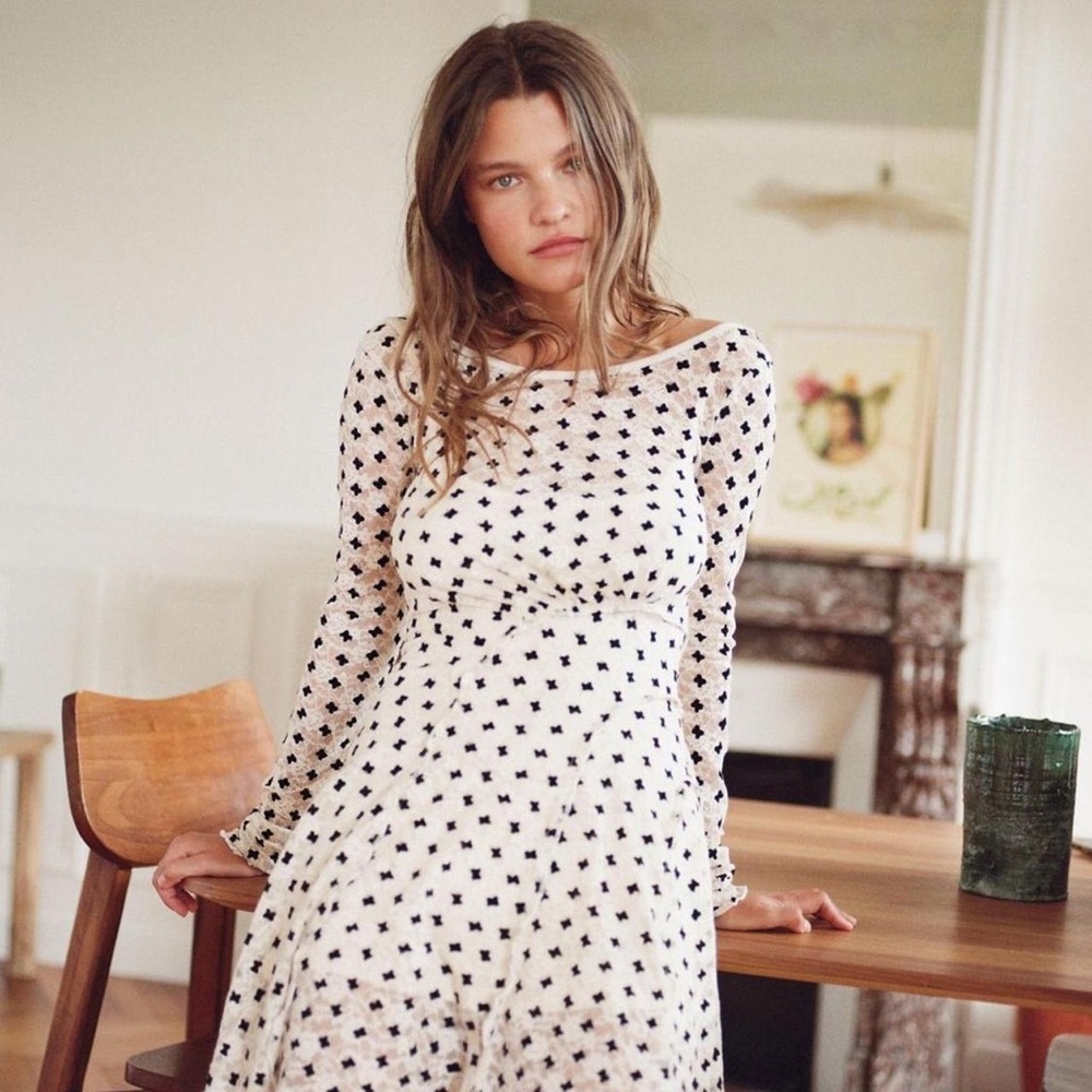 Free People Women's Black and White Dress
Size SLike new